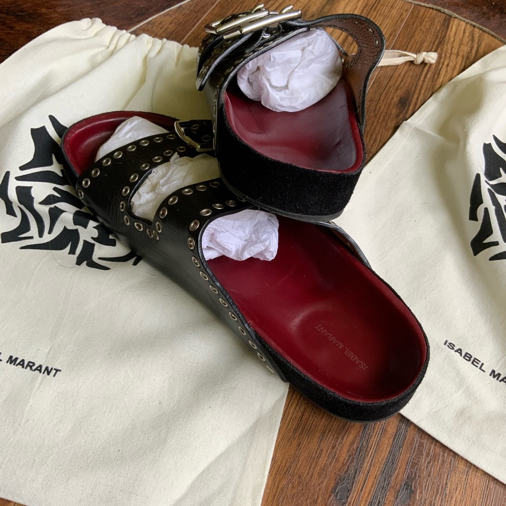Isabel Marant Studded Sliders - Picture 9 of 11